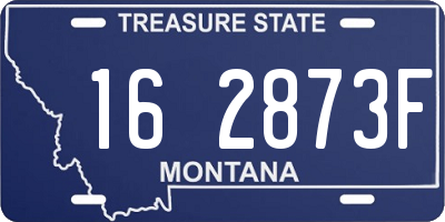 MT license plate 162873F