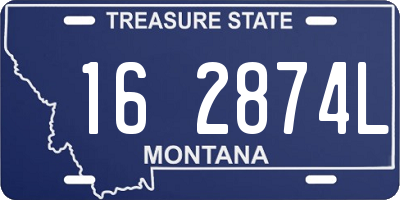 MT license plate 162874L