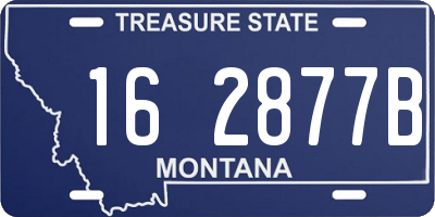 MT license plate 162877B