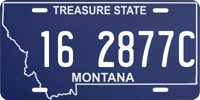 MT license plate 162877C