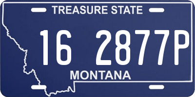 MT license plate 162877P