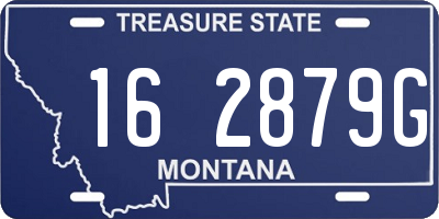 MT license plate 162879G