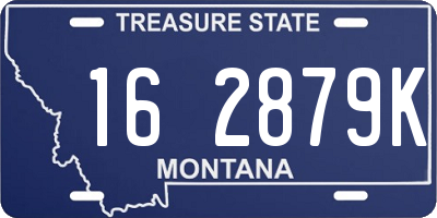 MT license plate 162879K