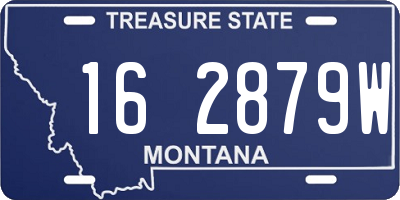 MT license plate 162879W