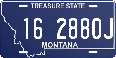 MT license plate 162880J