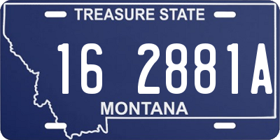 MT license plate 162881A