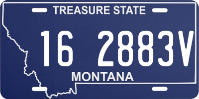 MT license plate 162883V