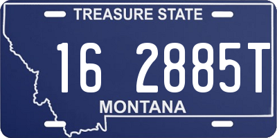 MT license plate 162885T