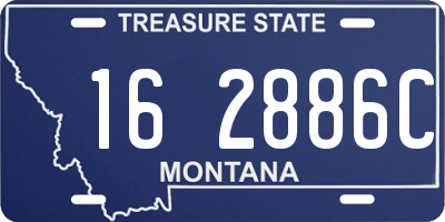 MT license plate 162886C