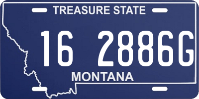 MT license plate 162886G