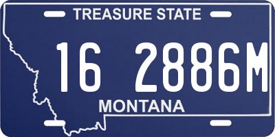 MT license plate 162886M