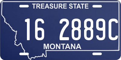 MT license plate 162889C