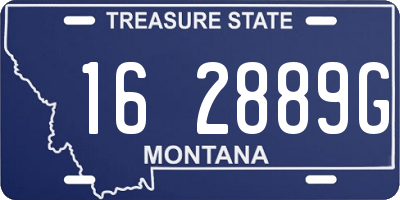 MT license plate 162889G