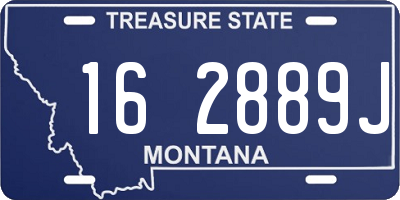 MT license plate 162889J