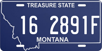 MT license plate 162891F