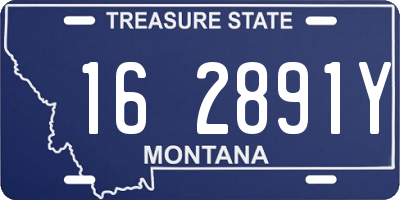 MT license plate 162891Y