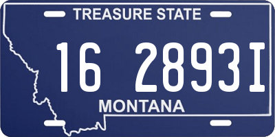 MT license plate 162893I
