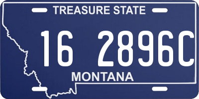 MT license plate 162896C
