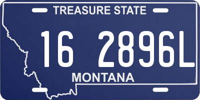 MT license plate 162896L
