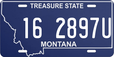 MT license plate 162897U