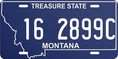 MT license plate 162899C