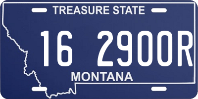 MT license plate 162900R