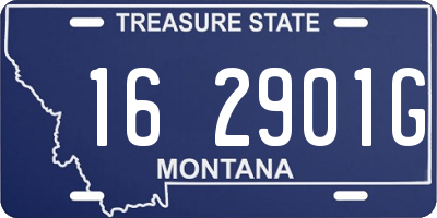 MT license plate 162901G