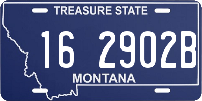 MT license plate 162902B