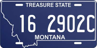 MT license plate 162902C