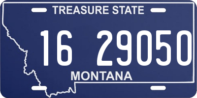 MT license plate 162905O