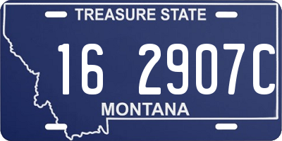 MT license plate 162907C