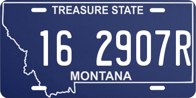 MT license plate 162907R