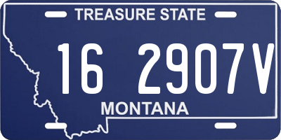 MT license plate 162907V