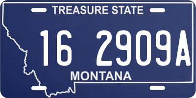 MT license plate 162909A
