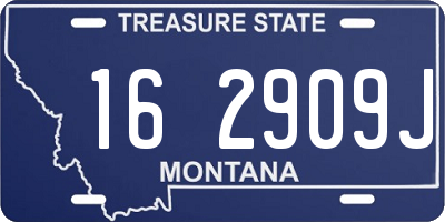 MT license plate 162909J