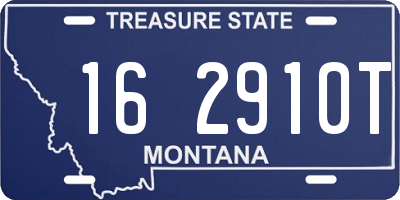 MT license plate 162910T