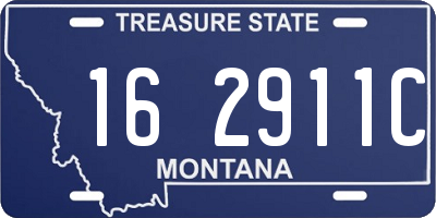 MT license plate 162911C