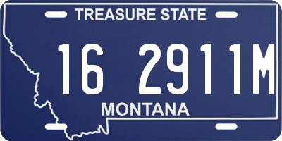 MT license plate 162911M