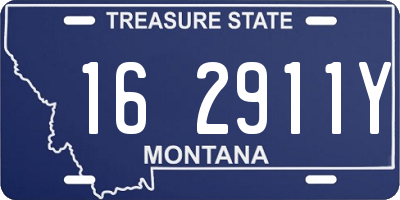 MT license plate 162911Y