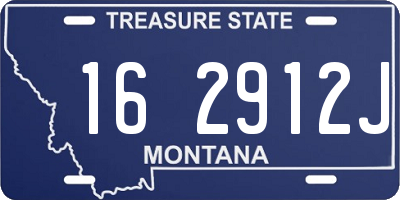 MT license plate 162912J