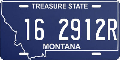 MT license plate 162912R