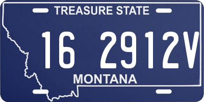 MT license plate 162912V
