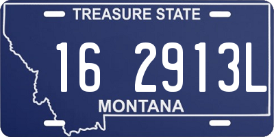 MT license plate 162913L