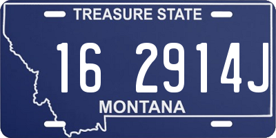 MT license plate 162914J