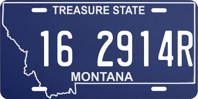 MT license plate 162914R