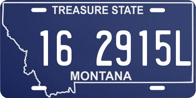 MT license plate 162915L