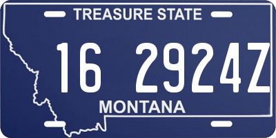MT license plate 162924Z