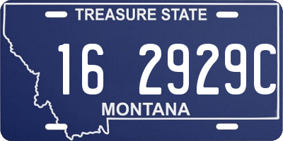 MT license plate 162929C