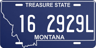 MT license plate 162929L