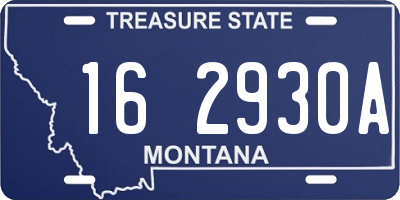 MT license plate 162930A